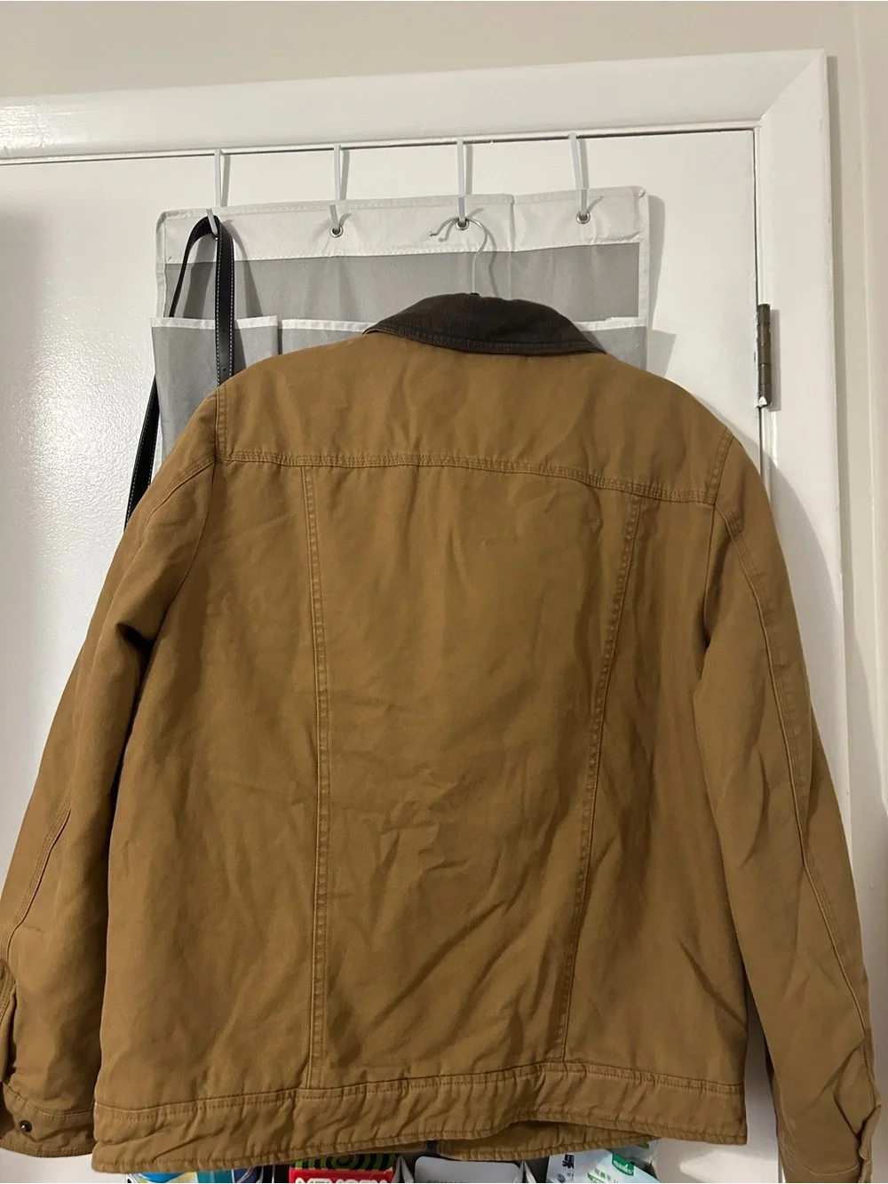 Levi's Tan Canvas Field Jacket with Dark Brown Corduroy Collar
